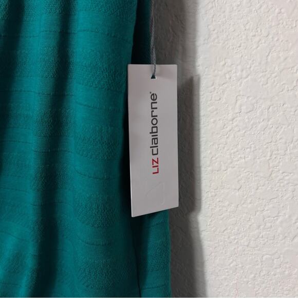 LIZ CLAIBORNE FANFARE TEAL WOMEN SIZE LARGE BRAND NEW WITH TAGS - Picture 5 of 6